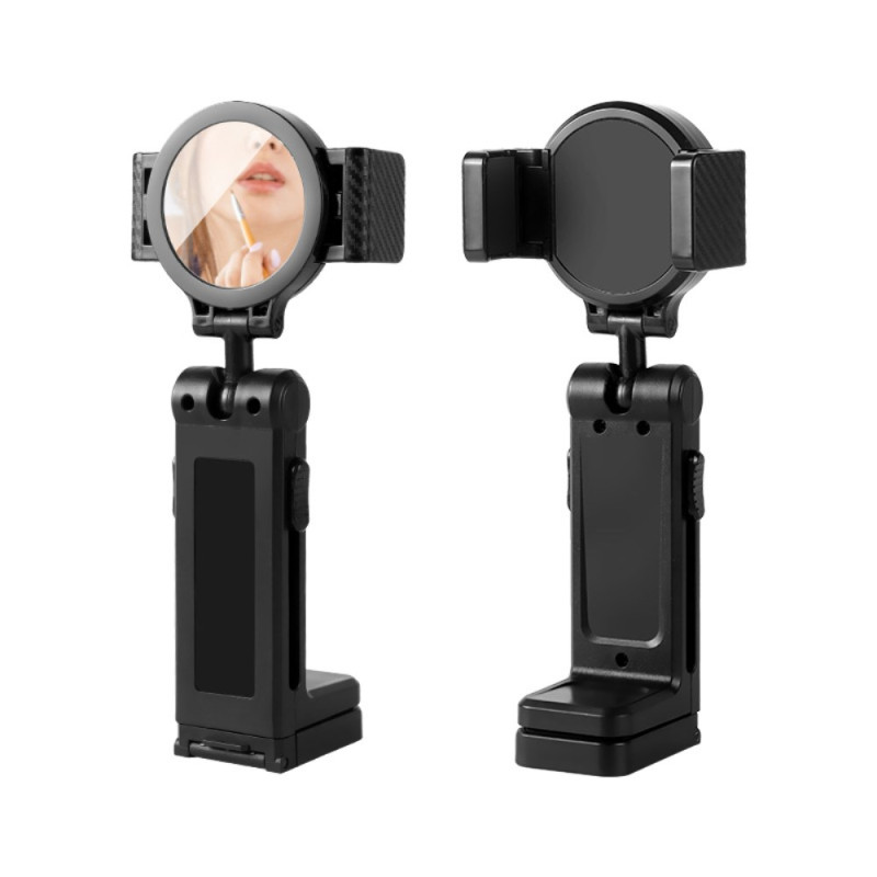 Foldable Plane/Train Stand with Mounting Arm and Mirror