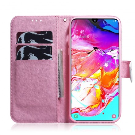 Case Samsung Galaxy A70 Flower Old Pink
