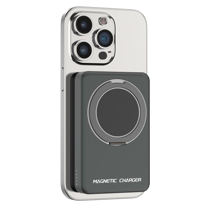 10000mAh Magnetic External Battery with MagSafe Compatible Support Ring