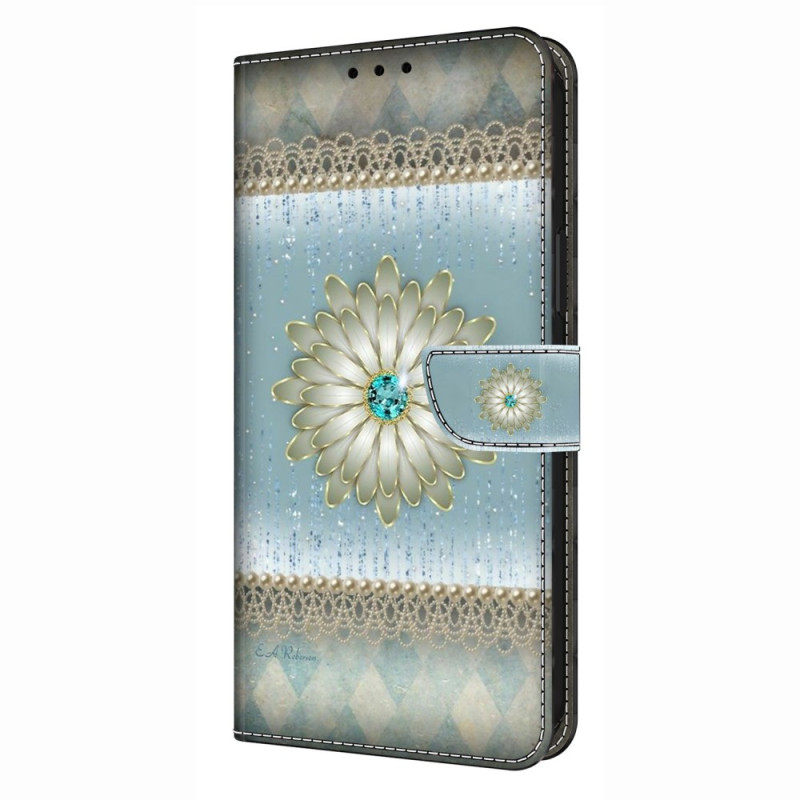 Samsung Galaxy S26 Plus 5G Case Diamond Flower Blue