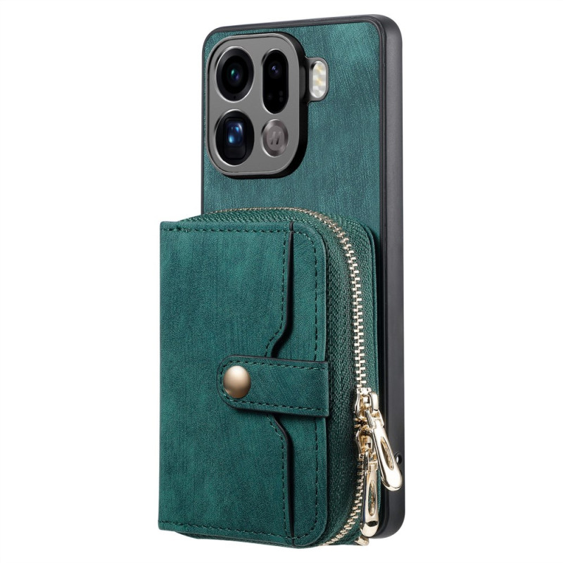 Case Oppo Find X9 Pro 5G Cardholder with zip and shoulder strap