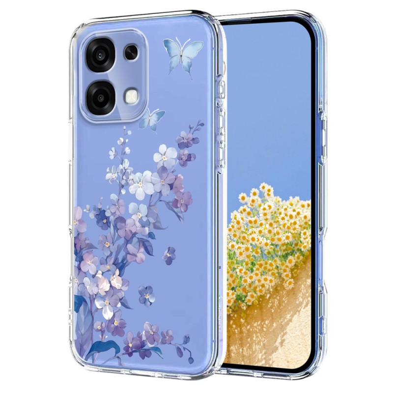 Case For Oppo A6 Pro 5G Floral Butterfly Design