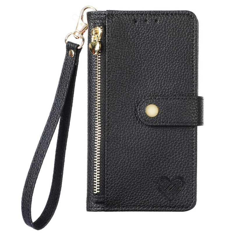 Case Oppo A6 Pro 5G Wallet Design Heart