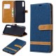 Samsung Galaxy A70 Fabric and Leather Effect Case with Strap