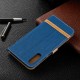 Samsung Galaxy A70 Fabric and Leather Effect Case with Strap