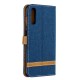 Samsung Galaxy A70 Fabric and Leather Effect Case with Strap