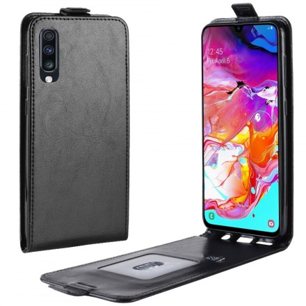 Case Samsung Galaxy A70 Foldable Leather Effect