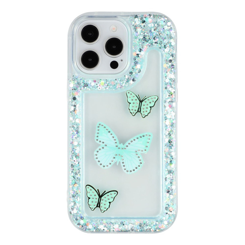 Case iPhone 13 Pro Glitter Butterflies