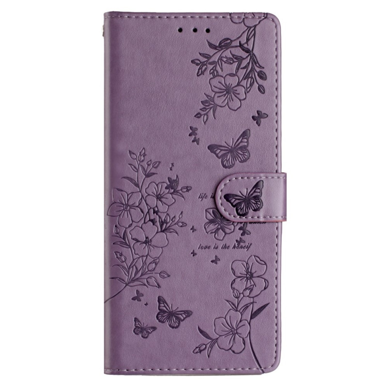 Cover Case iPhone 13 Pro Floral Butterfly Design