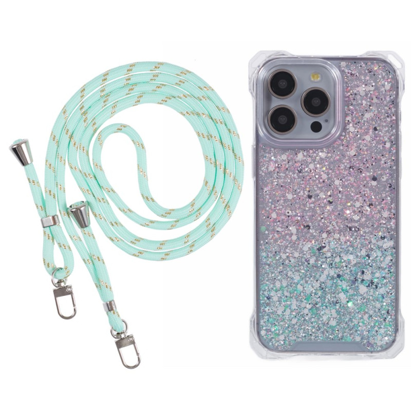 Drawstring Case iPhone 13 Pro Glitter