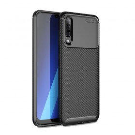 Case Samsung Galaxy A70 Flexible Texture Carbon Fiber
