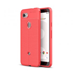 Cover Google Pixel 3A Leather Effect Lychee Double Line