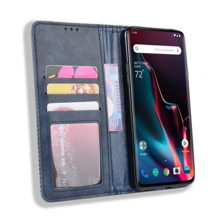  Flip Cover OnePlus 7 Pro Vintage Leather Effect
