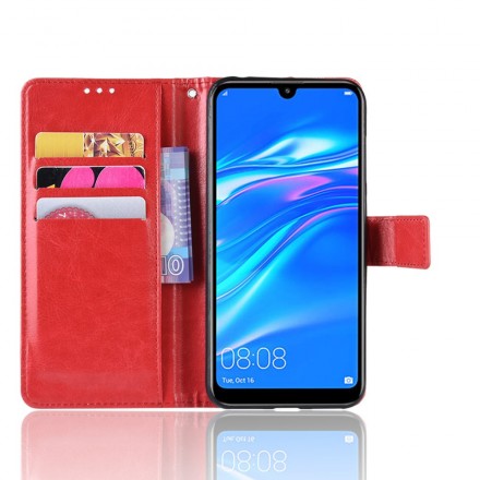 Cover Huawei Y7 2019 Simili Cuir Flashy