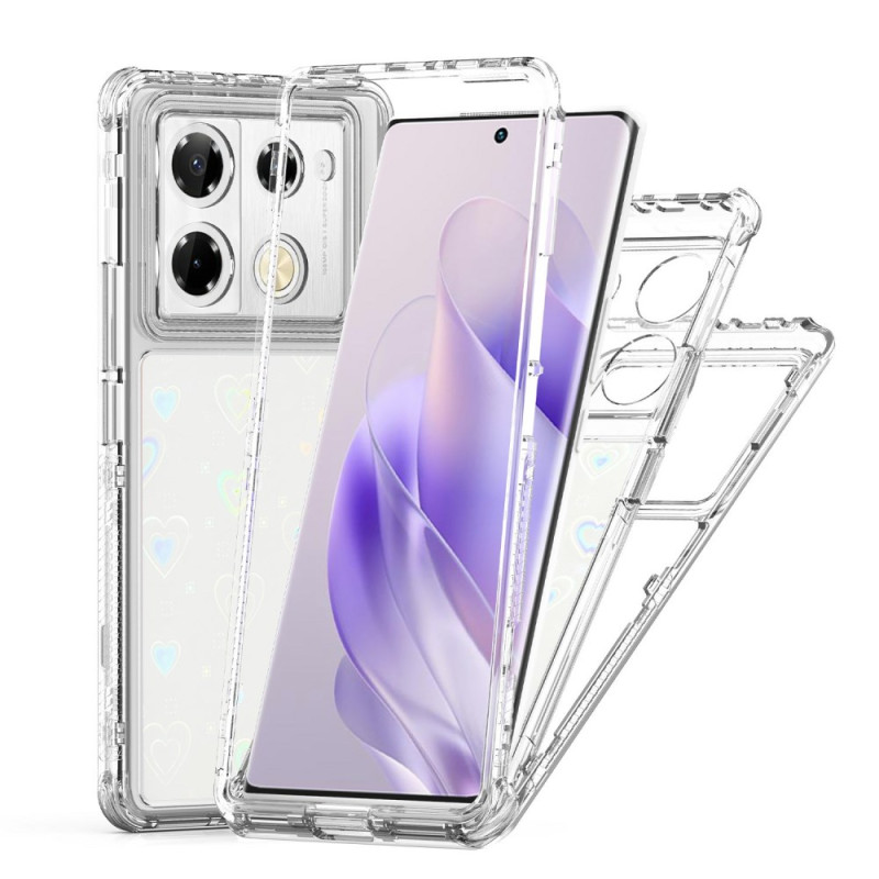 Infinix Note 40 / GT 20 Pro Transparent Case with Holographic Pattern Film