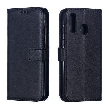Samsung Galaxy A40 Leather Effect Case with Strap