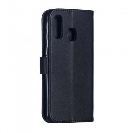 Samsung Galaxy A40 Leather Effect Case with Strap