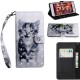 Huawei P30 Lite Black and White Cat Case