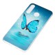 Case Huawei P30 Lite Papillon Bleu Fluorescente