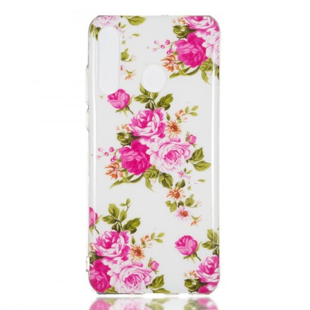 Huawei P30 Lite Cover Liberty Flowers Fluorescent