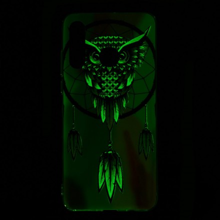 Huawei P30 Lite Cover Dreamcatcher Owl Fluorescent