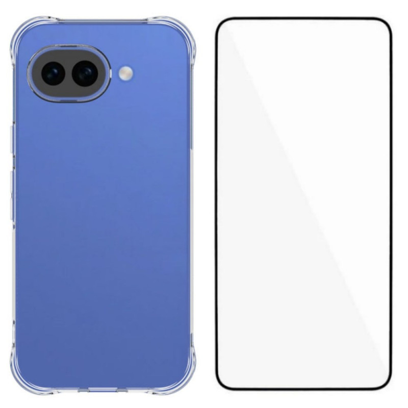 Google Pixel 10A Clear Reinforced Case with Screen Protector