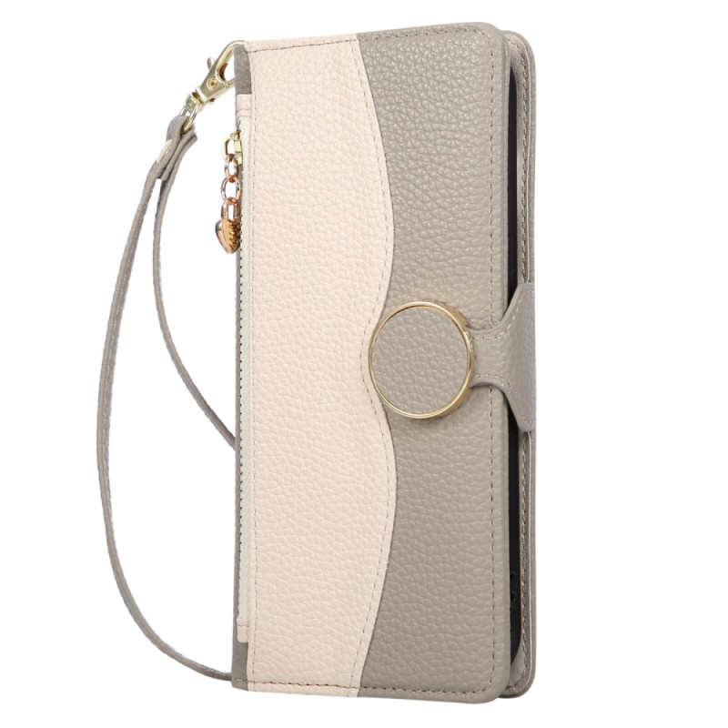 Xiaomi 17 Bicolour Wallet Case with Hand Strap