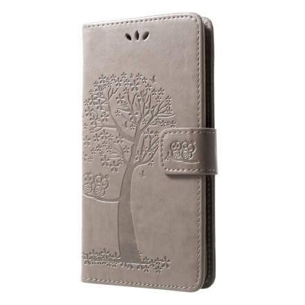 Case Huawei P30 Lite Tree and Owls with Strap