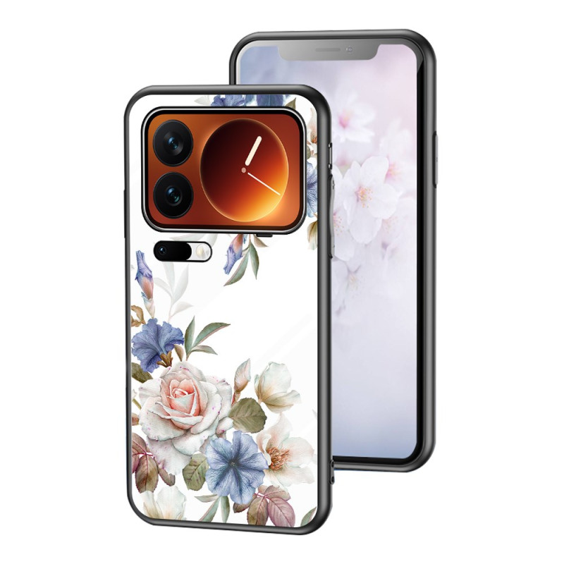 Coque Xiaomi 17 Pro Verre Trempé Motif Floral