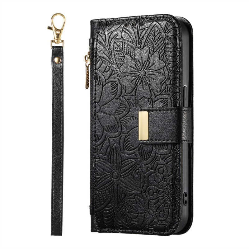 Case Xiaomi 17 Pro Max Wallet Floral pattern
