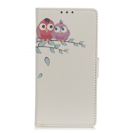 Case Samsung Galaxy A20e Couple Of Owls On The Tree