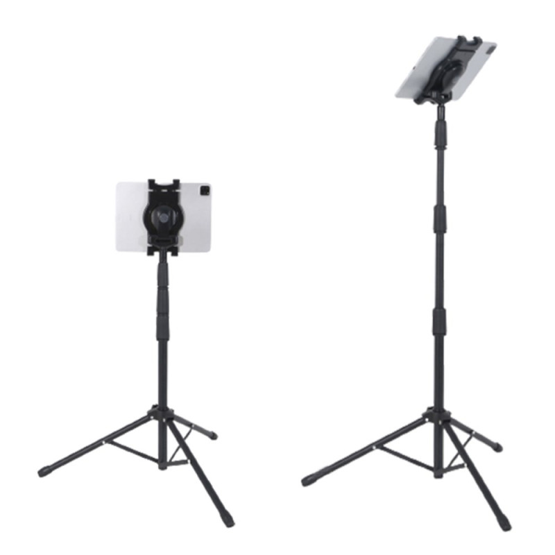 Adjustable Tripod Stand for Tablets and Phones 7''- 10.5'' with 360° Rotation