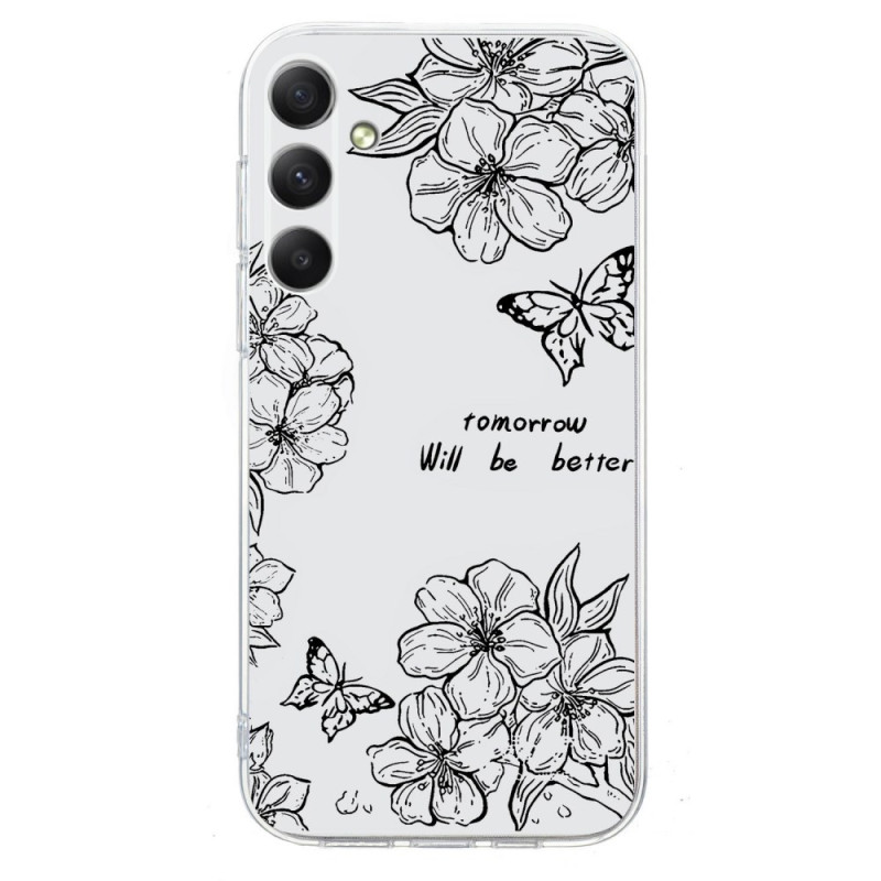 Coque Samsung Galaxy S26 Florale Noire