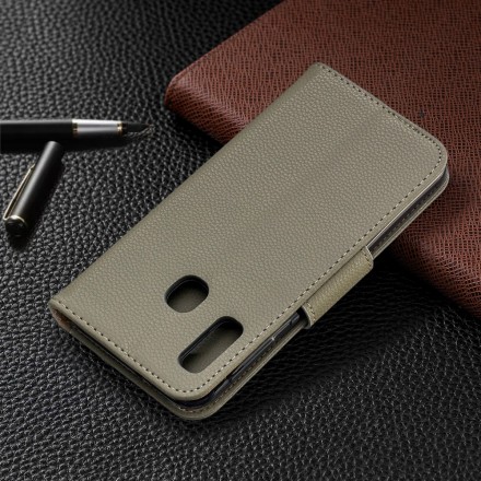 Case Samsung Galaxy A20e Lychee Oblique Flap