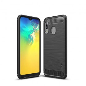 Samsung Galaxy A20e Brushed Carbon Fiber Case MOFI