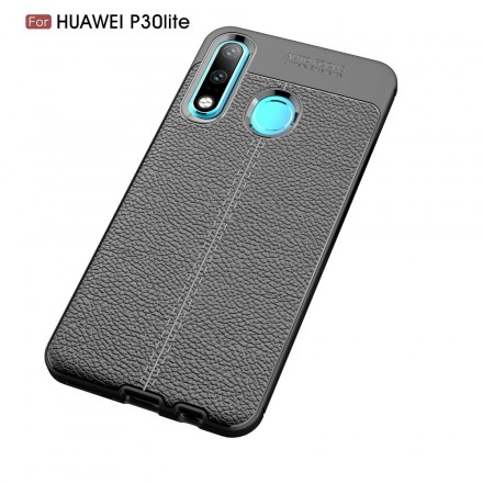 Cover Huawei P30 Lite Leather Effect Lychee Double line