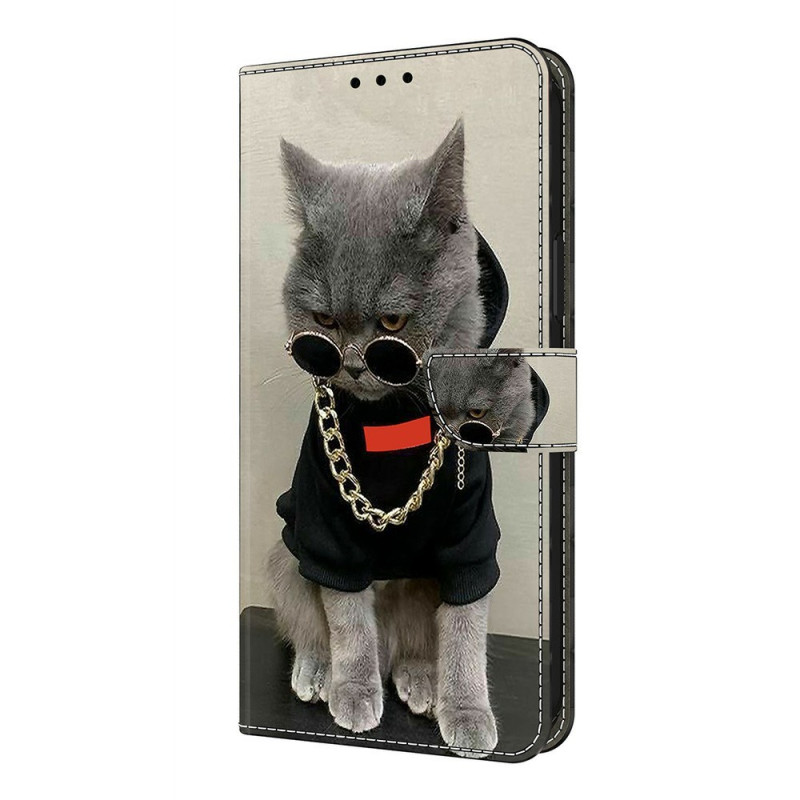 Xiaomi Redmi Note 15 5G / 4G / Poco M8 5G Cat Case with Glasses and Collar