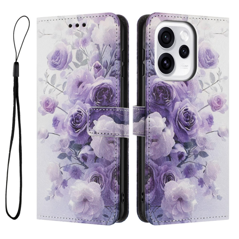 Case Oppo Reno 15 5G Purple Roses