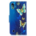 Samsung Galaxy A10 Gold Butterfly Case