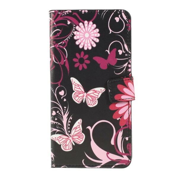 Samsung Galaxy A10 Case Butterflies and Flowers