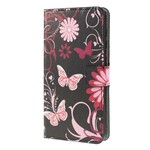 Samsung Galaxy A10 Case Butterflies and Flowers