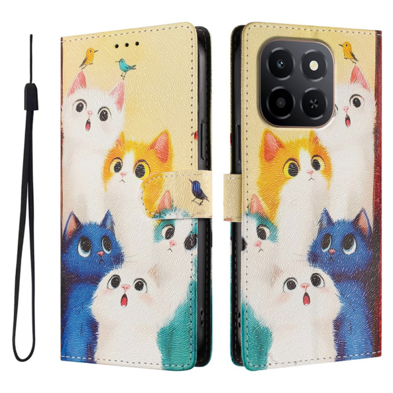 Honor X5b / X5b Plus / X6c 4G Case Coloured Cats