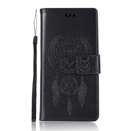Honor 20 leather effect case Attrape Rêves Hibou