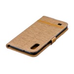 Samsung Galaxy A10 Fabric and Leather Effect Case with Strap