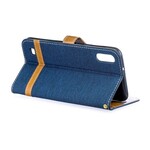 Samsung Galaxy A10 Fabric and Leather Effect Case with Strap