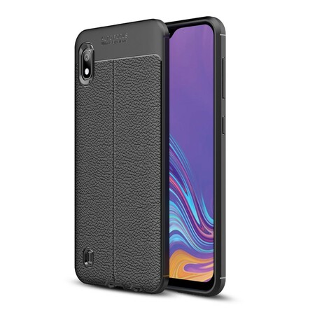 Samsung Galaxy A10 Leather Case Lychee Effect Double Line