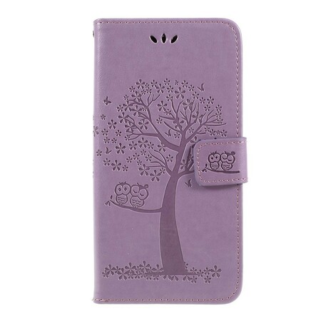 Case Samsung Galaxy A10 Tree and Owls with Strap