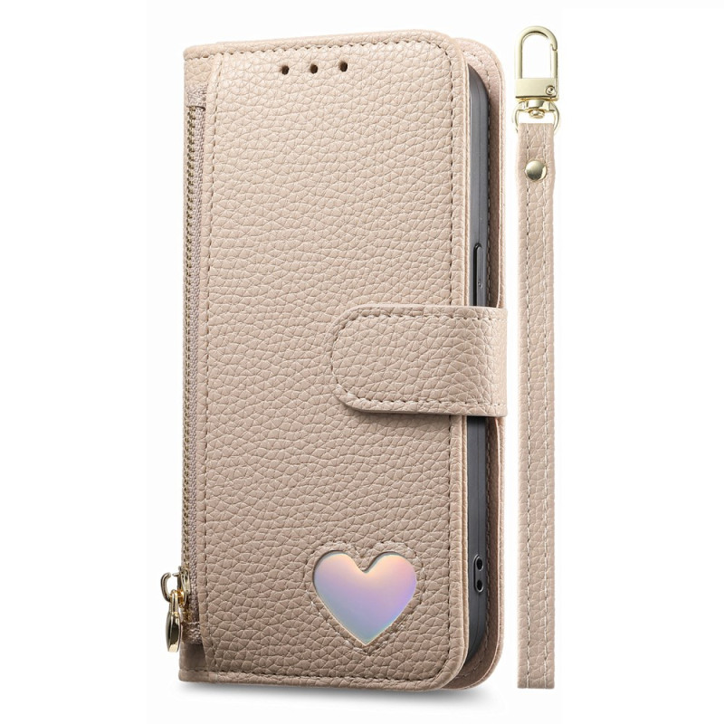 Xiaomi 17 Ultra Wallet Case Heart Design