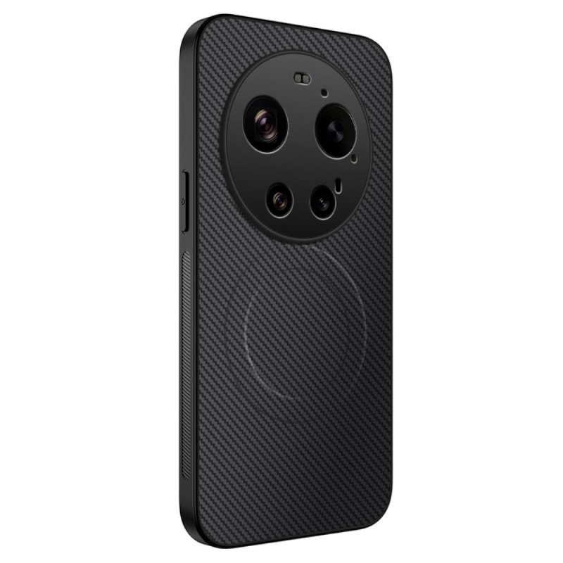 Coque Xiaomi 17 Ultra Magnétique Texture Fibre de Carbone