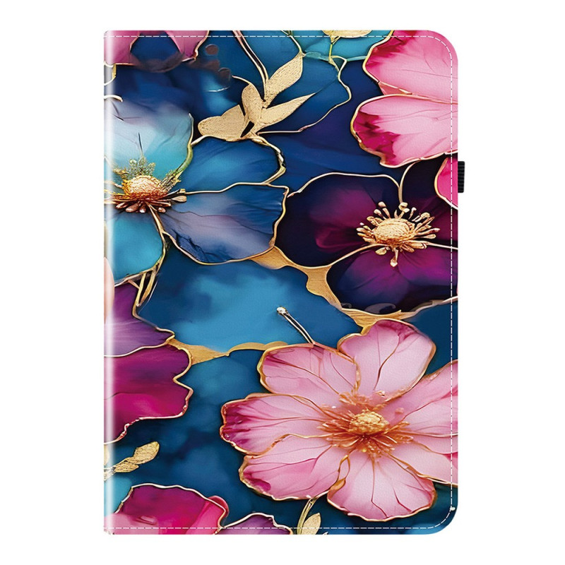 Lenovo Tab M11 / K11 (11") Case - TB330 Blue and Gold Flowers
